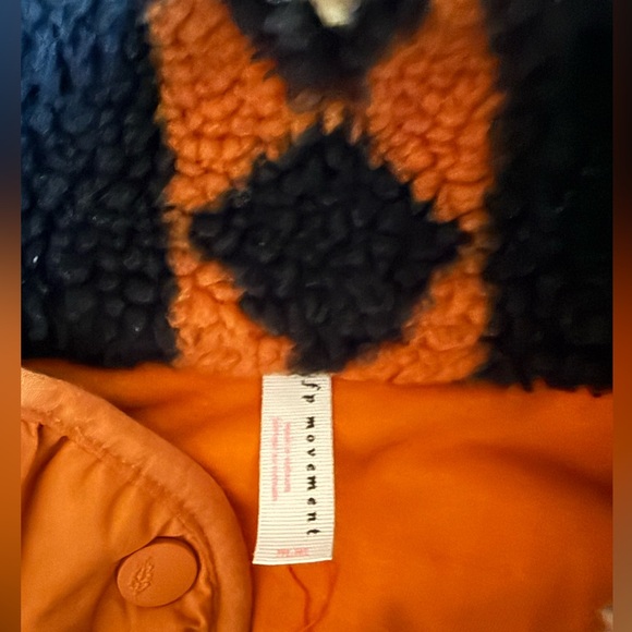 Free People Hit The Slopes Printed Fleece Jacket Night Sky - Picture 6 of 8